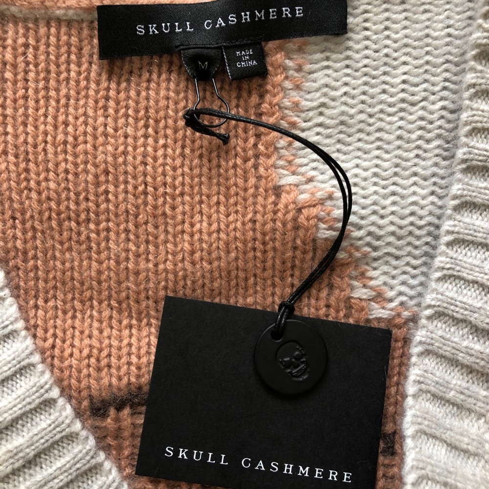 Skull Cashmere Imara Colorblock Knit Wool Sweater - Picture 4 of 8